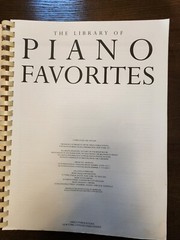 Library of Piano Favorites (1997, Spiral Bound, AMSCO) piano collection book