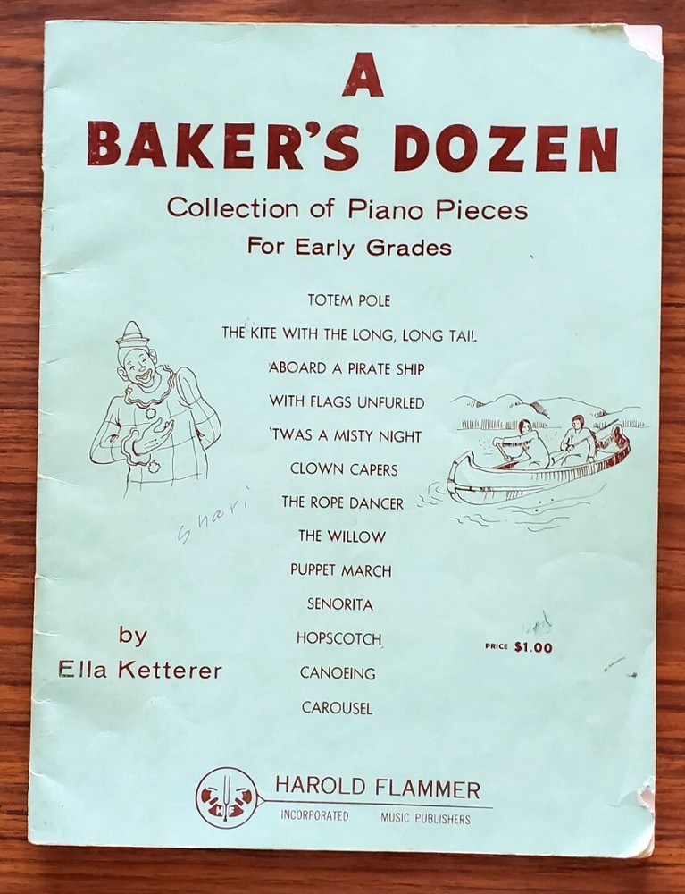 A Baker&rsquo;s Dozen by Ella Ketterer Piano Pieces for Early Grades Sheet Music