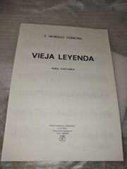 F.M. Torroba Vieja Leyenda Classical Guitar Solo Sheet Music