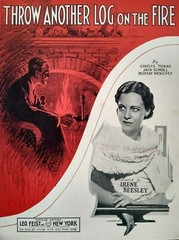 Throw Another Log on the Fire 1933 FOX TROT Irene Beesley Photo Vtg Sheet Music