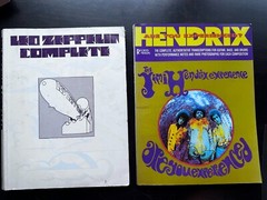 Vtg Rock Sheet Music Books Zeppelin, Hendrix, Van Halen, The Who, Foreigner
