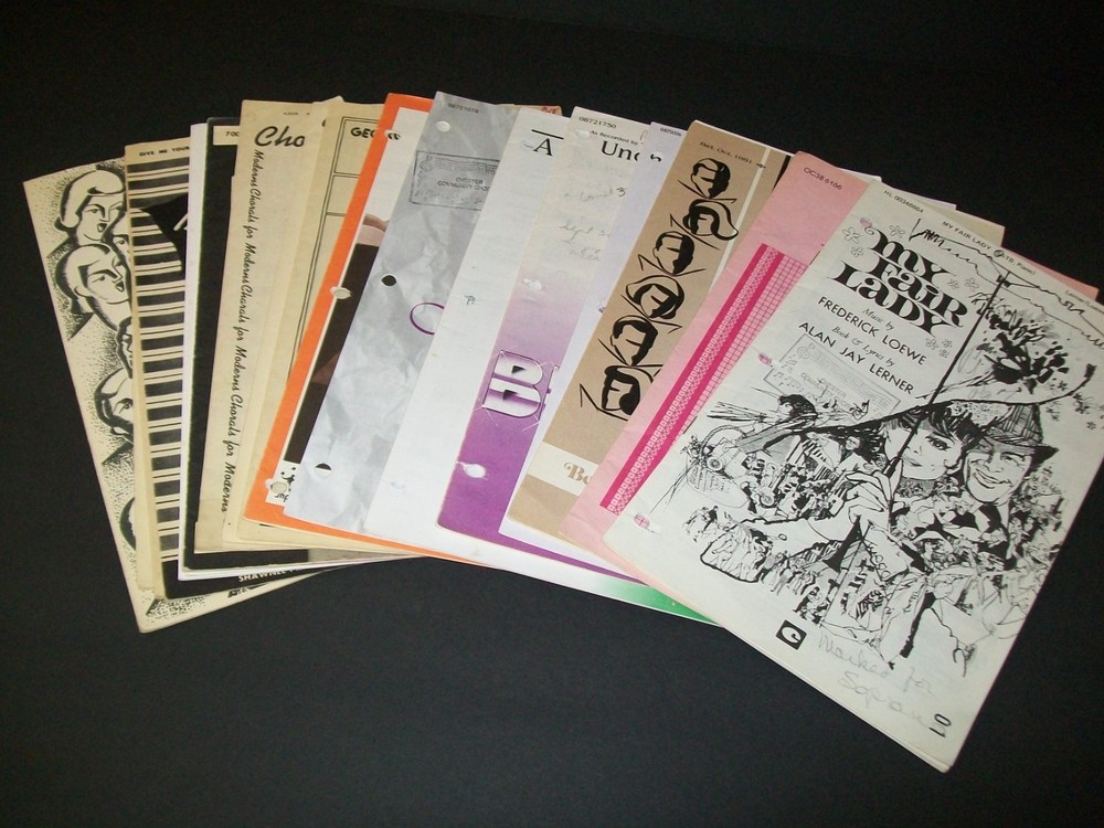 Vintage Sheet Music Lot Of 18 Mixed Songs Booklets Show Tunes