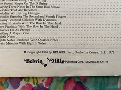 1960 « The Belwin String Builder » Bass Book One EL 1547 By Samuel Applebaum