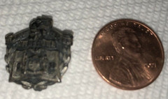 ANTIQUE 1939! All New York State H.S. Music Clinic Sterling Lapel Pin Tie Tack