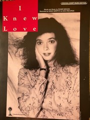 Nancy Griffith sheet music I KNEW LOVE 3 pp 1987 Vtg New Rare
