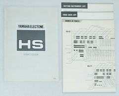 YAMAHA ELECTONE Organ Owner&rsquo;s Manual HS Series W/ Electone Companion Books