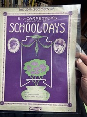 1907 11×14 Revue Sheet Music SCHOOL DAYS ‘The Rustic School House Glide’