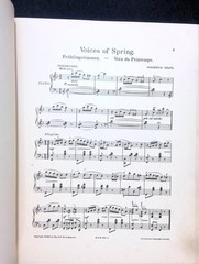 Voices Of Spring Sheet Music Advanced Piano Solo Frederick Keats Large Format