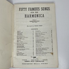 Vtg Fifty Famous Songs for the Harmonica – Robbins Music Corporation 1942