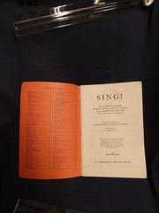 Sing! by C.C. Birchard & Co Songbook Vintage Paperback 1937