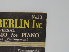 Irving Berlin Universal Dance Folio No 13 For Piano W/ Ukulele Arrangement 1927