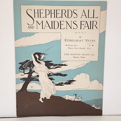 Antique 1892 Shepherds All and Maidens Fair Piano Solo Sheet Music
