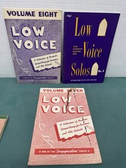 Lot Of 7 Low Voice Gospel Hymn Music Book. By Singspirationn Please See Photos.