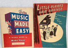 40s 50s Vintage PIANO Made EASY Sheet MUSIC Book LOT Theodore PRESSER Antique