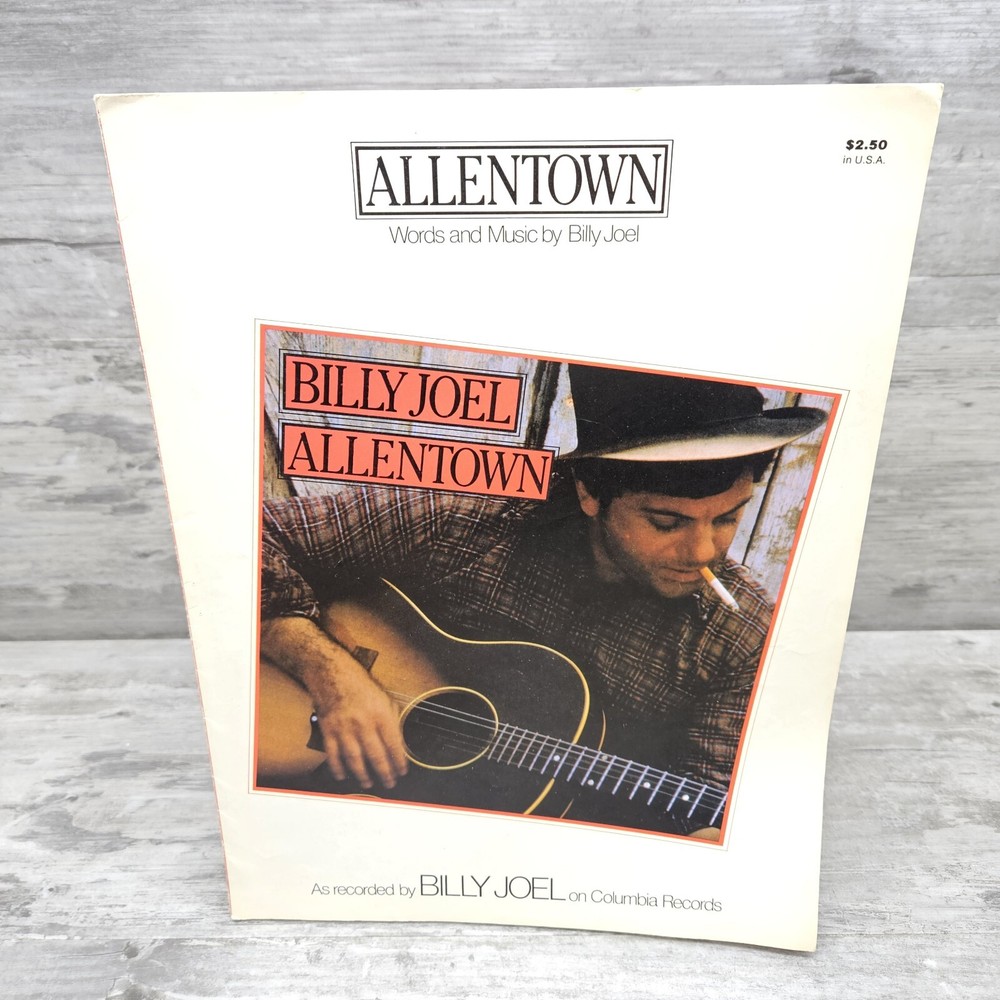 Billy Joel Allentown Sheet Music Lyrics Piano Vocal Guitar Cherry Lane Music Co.