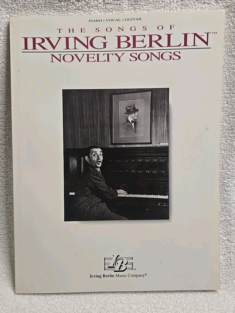 The Novelty Songs of Irving Berlin Songbook Piano Voice Guitar 1981 Lazy Funnies
