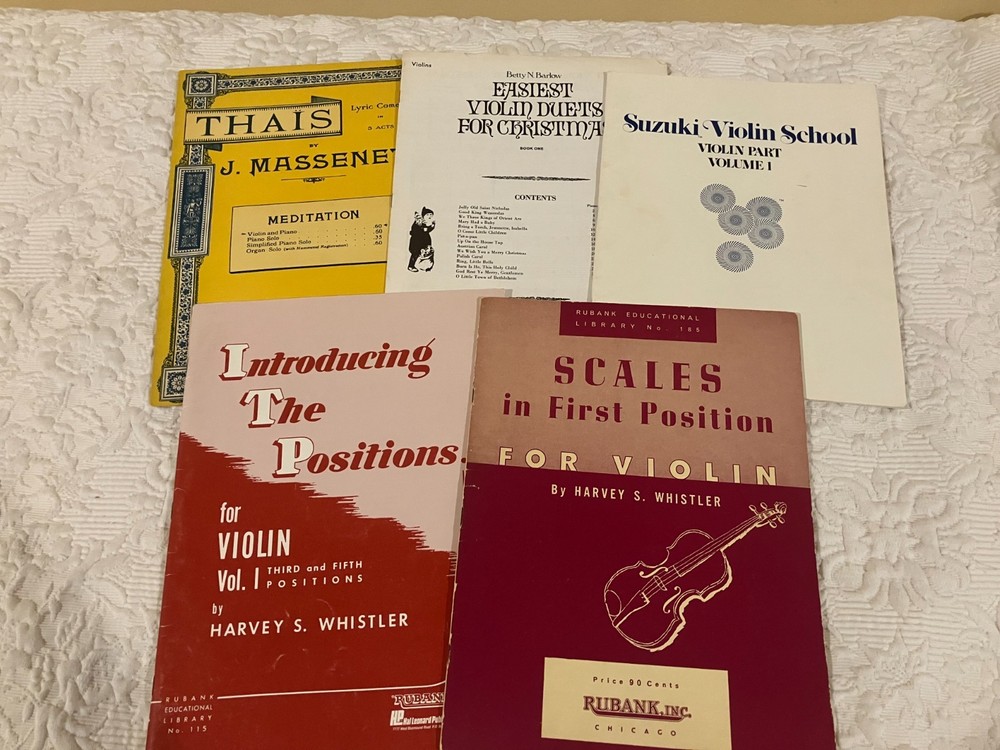 Lot of 5 book for violin and piano ans solo violin
