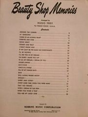 Beauty Shop Memories Sheet Music, Hugo Frey, For Female Voices, 25 hits 1951