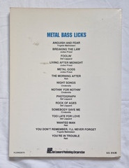 1989 Recorded Versions Bass Licks – Hal Leonard Guitar