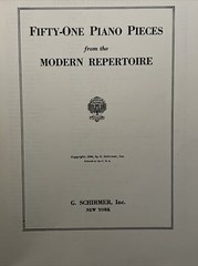1940 Vintage Schirmer 51 Piano Pieces from the Modern Repertoire Sheet Music