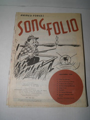 Vintage Armed Forces Song Folio Sheet Music 1959 Lot of 25 GUC