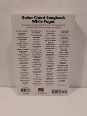 Guitar Chord Songbook White Pages