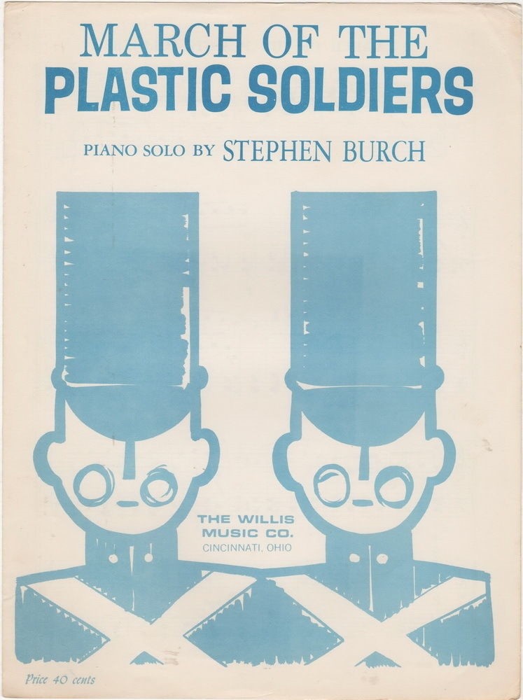March of the Plastic Soldiers Piano Solo, 1968 vintage sheet music