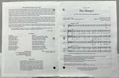 The Manger by Thomas Bold Choral Series SAB Alto Solo w Keyboard Sheet Music ECS