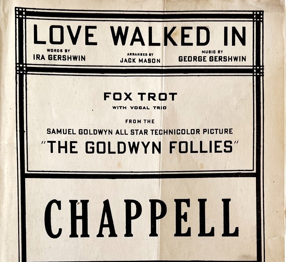Fox Trot Sheet Music Gershwin 1938 Folio Orchestra Goldwyn Follies MGM DWAA19