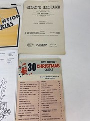 Lot 32 Vintage Choral Choir Church and School Variety Sheet Music Christmas SOLO