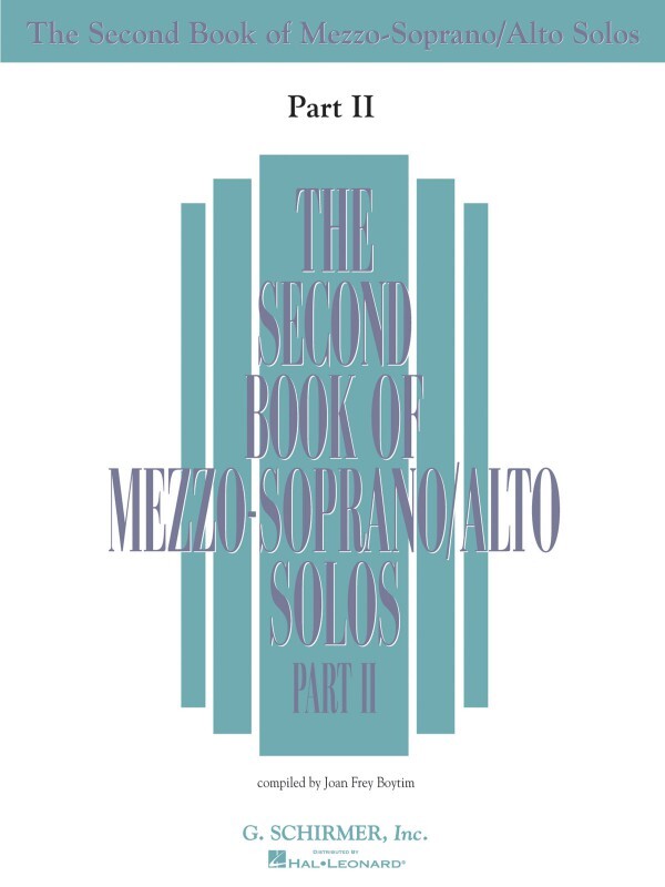 The Second Book of Mezzo-Soprano Solos Part II Book Only Vocal NEW 050485222
