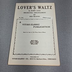 Lovers Waltz Orchestra Arrangement Includes Piano Guitar Drums Bass Trombone