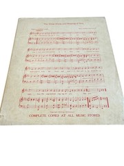 Vtg 1904 Tommy Tell Me True Sheet Music Grace Leonard Setchell Boston Barber