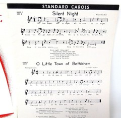 19 Christmas Carols Sheet Music Book Westminister Records Words US Seller
