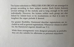 Preludes for Organ Sheet Music Ethel Tench Rogers Lillenas Hymn Book 1988