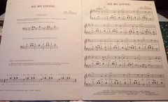 Vintage Beatles sheet music book. Easy for piano. Six songs 19 pages.