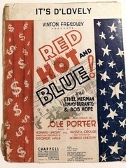 Cole Porter RED HOT AND BLUE 1936 Broadway Sheet Music Lot 5 Merman Hope Durant