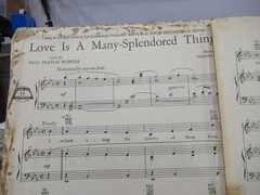 20th Century Fox Love Is A Many Splendored Thing Sheet Music 1950s Miller