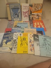 Giant Lot of 24 VINTAGE PIANO SHEET MUSIC Singles 1930s-1990s Musicals Patriotic