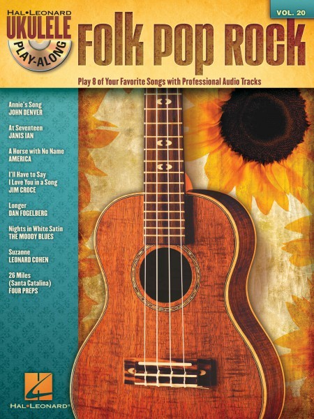 Folk Pop Rock Sheet Music Ukulele Play-Along Book and CD NEW 000703088