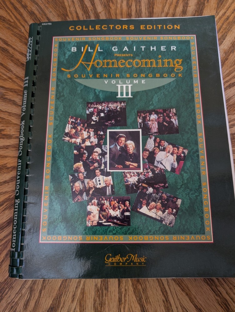 Bill Gaither Homecoming Souvenir Songbook Vol 3 Collectors Ed Sheet Music Book