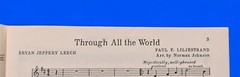 Choral Sheet Music « Through All The World » SATB Choraline Worship Series