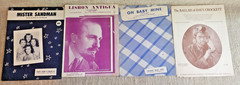 Lot of 33 1950s Sheet Music Slightly Boogie Say Si Si The Great Pretender & more