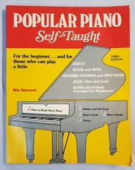 Popular Piano Self-Taught Third Edition Win Stormen 1982 Music Lessons Book Arco