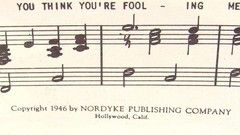 Maybe You Think You&rsquo;re Foolin Me Sheet Music 1946 Piano Clean Beginner US Seller