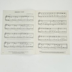 Vintage 1990 Drizzly Day Piano Solo Sheet Music by Lois Rehder Holmes