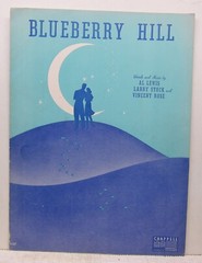 Blueberry Hill – Al Lewis Larry Stock & Vincent Rose – Sheet Music 1940