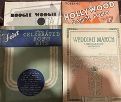 Sheet Music 1920-1960s 60 Pieces of Early 1920&rsquo;s to 1960&rsquo;s Sheet Music Vintage