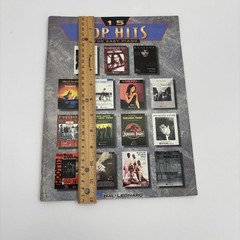 1990s 15 Top Hits Hal Leonard Easy Piano Songbook Sheet Music Book Vtg. Good