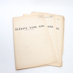 Sleepy Time Gal Slow Fox Trot Sheet Music Score Multiple Parts Frank Barry Arr